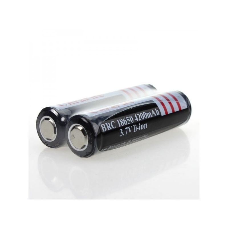 UltraFire BRC 4200mAh 3.7V 18650 Li-ion batteri genopladelig lommelygte elektronik lang levetid strømkilde
