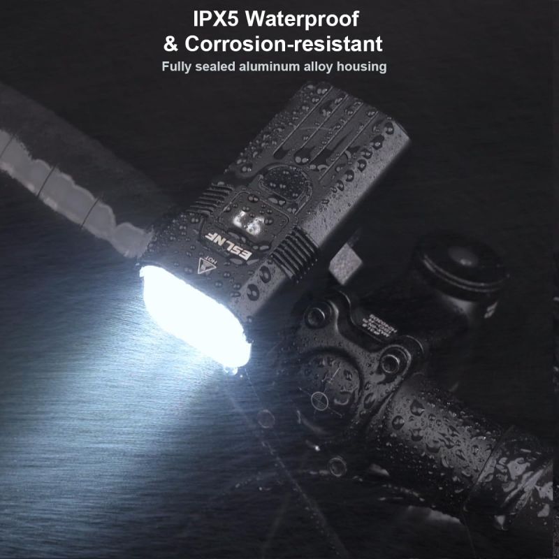 Sikker Natcykling: USB-C Genopladelig 1200 Lumen Forlygte til MTB/Landevejscykel - Nem Montering