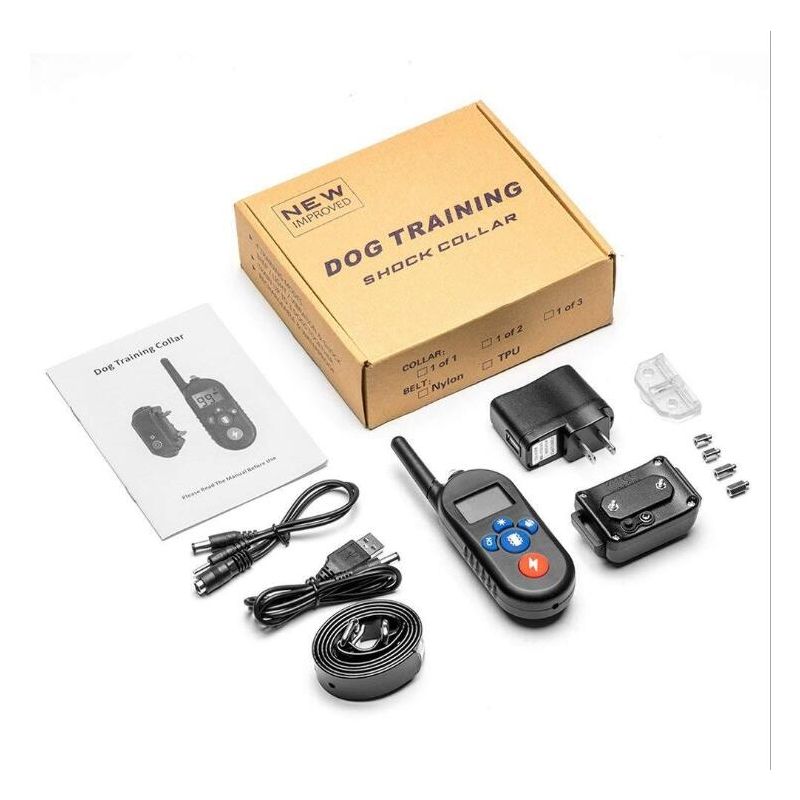 800m Elektrisk Hundetræningshalsbånd med Fjernbetjening 3 Træningstilstande til Kæledyrstræning Små Store Hunde