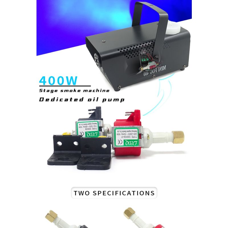Elektromagnetisk oliepumpe 55DCB til røgmaskine med lydsvag ydeevne justerbar tågetæthed teaterudstyr