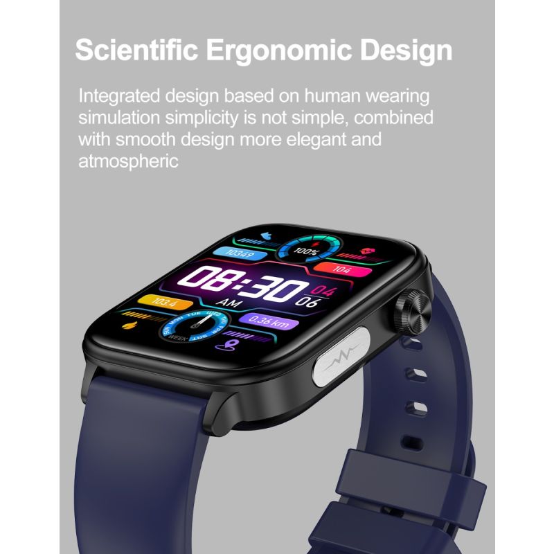 ET570 Blodglukose Smartwatch EKG Puls Blodtryk – Dit Sundhedsovervågningsur i Dansk Design!