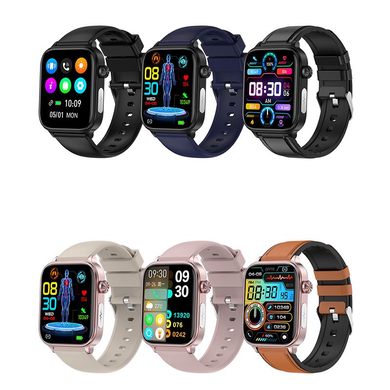 ET570 Blodglukose Smartwatch EKG Puls Blodtryk – Dit Sundhedsovervågningsur i Dansk Design!