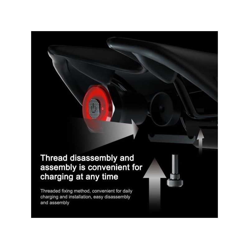 MEROCA MX2 cykelsikkerhedslys med smart sensor baglys automatisk lysaktivering holdbart letvægtsdesign