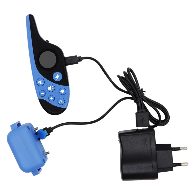 Vandtæt genopladeligt hundetræningshalsbånd med fjernbetjening og LCD-skærm til effektiv lydighedstræning