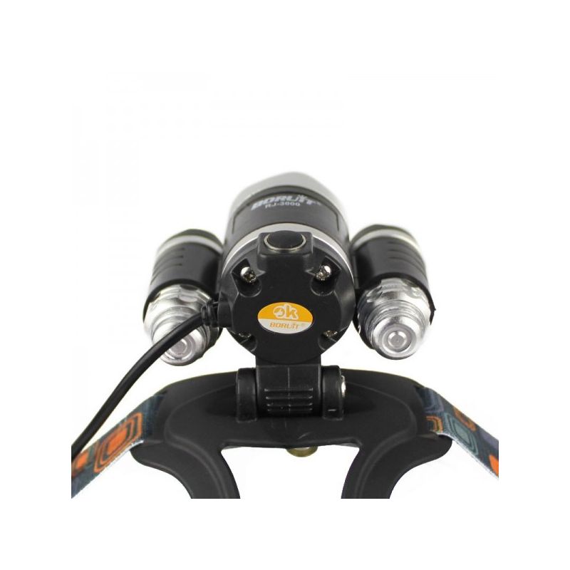 Boruit RJ-3000 LED forlygte T6 hvid lys 1000 lumens udendørs belysning og eventyr udstyr vandtæt lys