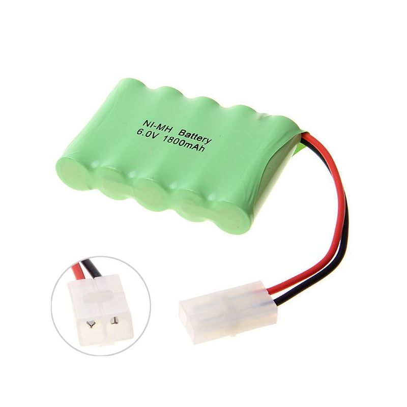 Oplev 6V AA genopladeligt batteri 1800mAh Ni-MH høj kapacitet miljøvenligt batteri stabil ydeevne batteri