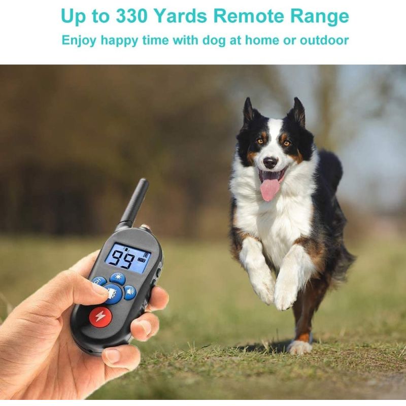 800m Elektrisk Hundetræningshalsbånd med Fjernbetjening 3 Træningstilstande til Kæledyrstræning Små Store Hunde