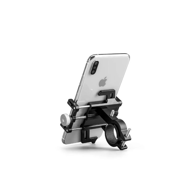 ROCKBROS telefonholder til motorcykel elcykel CNC aluminiumslegering slidstærk 5 kløer justerbar smartphoneholder