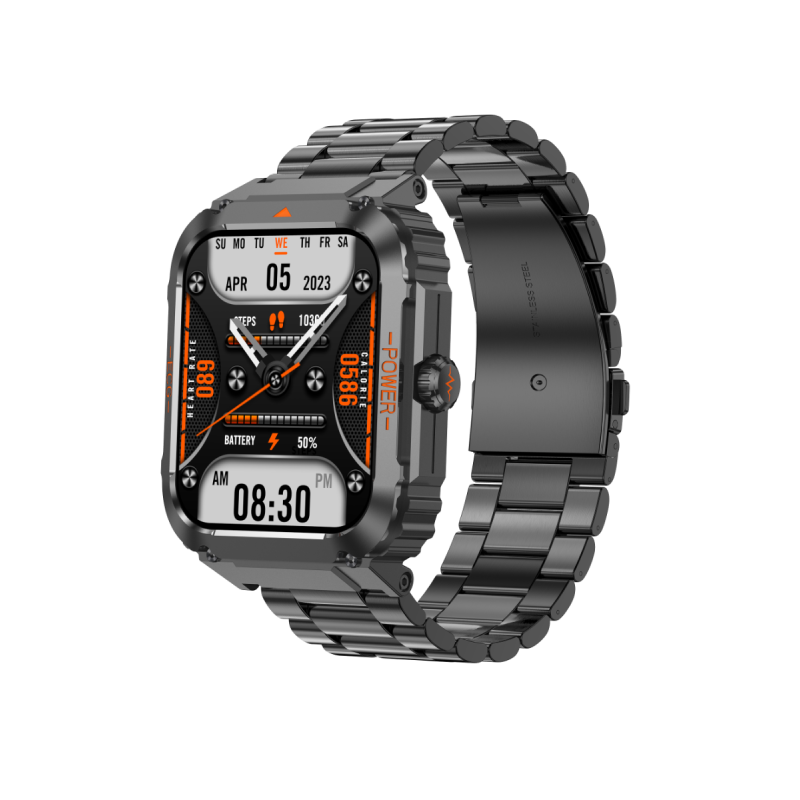 ET550 Smart Watch Blodglukose EKG Kropstemperatur Blodtryk Blod Ilt Hjertefrekvens Bluetooth Call Fitness Tracker