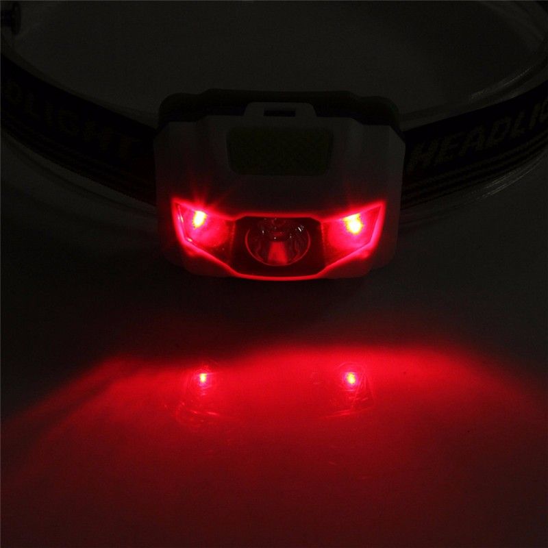 Nye 4 modes LED forlygte til udendørs eventyr komfortabel pasform og justerbare stropper gør-det-selv projekter