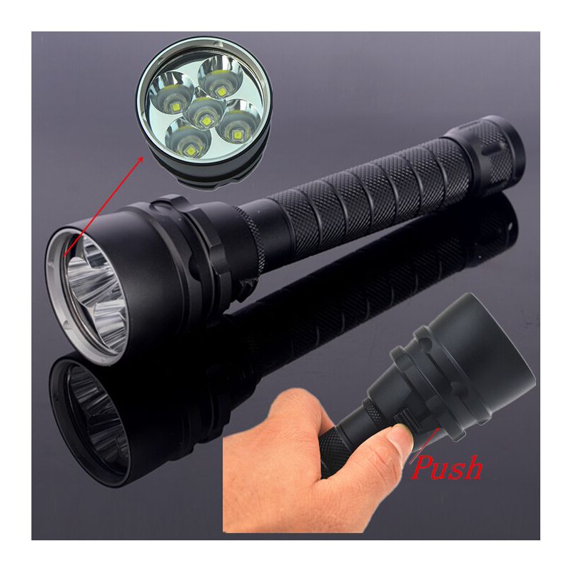 UltraFire dykning lommelygte 8000lm LED lantern ny tilstand perfekt til camping fiskeri anodiseret aluminium