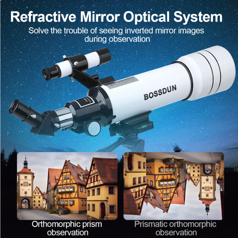 Bossdun 333X teleskop professionelt astronomisk værktøj til børn og familie rumudforskning stjernekig