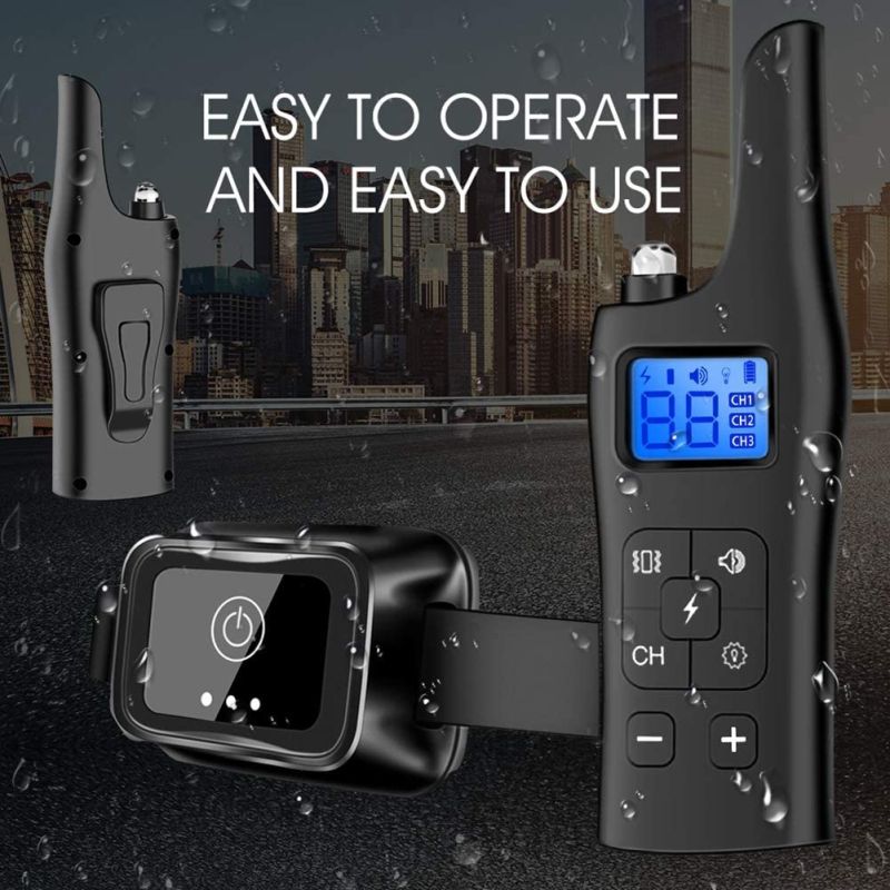 Ny Elektrisk Hundetræningskrave til Små Mellemstore Store Hunde med Justerbare Træningsmuligheder Gøkontrol