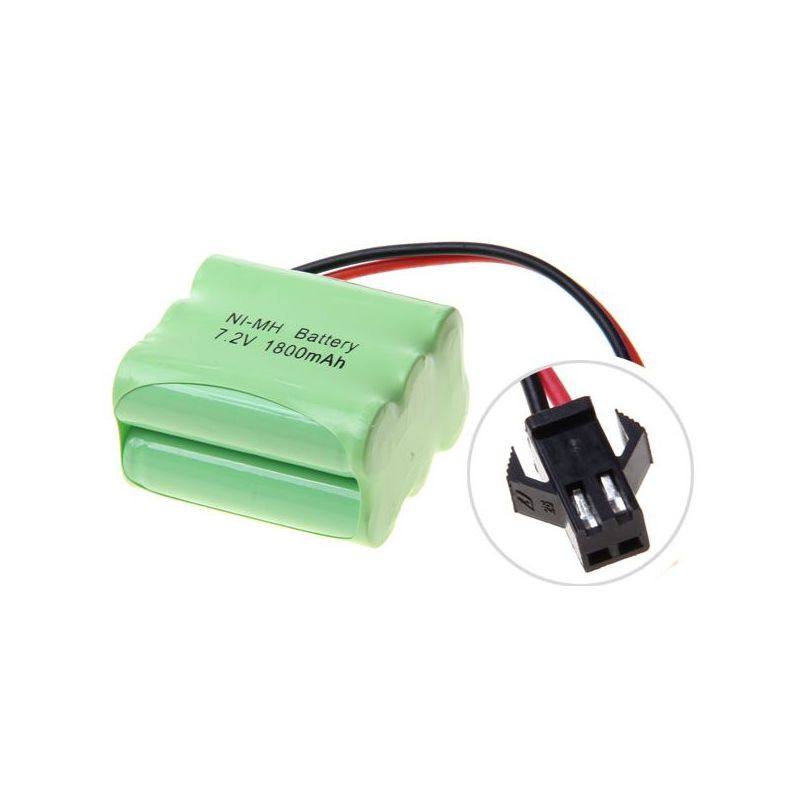 Pålidelig 7,2V AA 1800mAh Ni-MH genopladeligt batteri til legetøjsbiler miljøvenlig høj kapacitet stabil ydeevne
