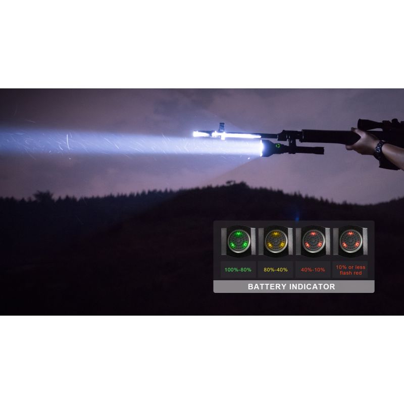 TrustFire T70 Kit 2300 lumen LED lommelygte 1000 meter rækkevidde ideel til camping og udendørs eventyr