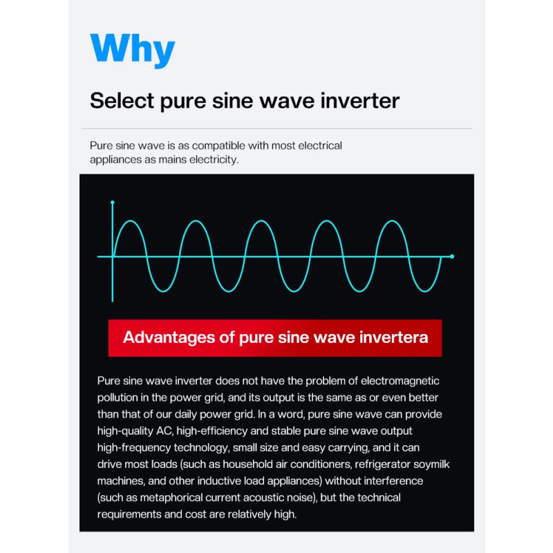 Pure Sine Wave Inverter 8000W 6000W Off-grid Solinverter Kompakt Design DC 12V/24V AC 110V/220V Høj Kvalitet