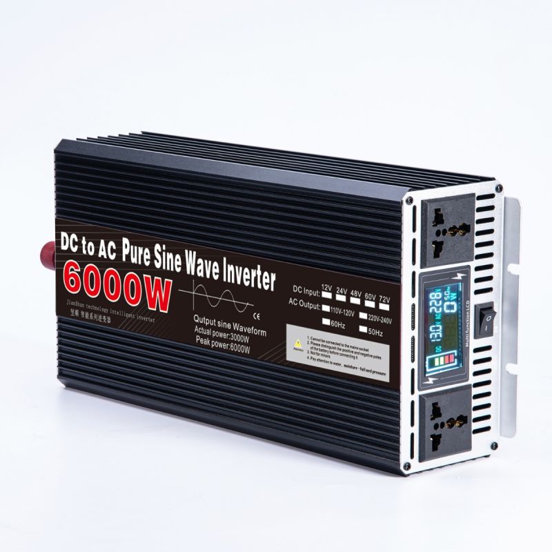 Pure Sine Wave Inverter 8000W 6000W Off-grid Solinverter Kompakt Design DC 12V/24V AC 110V/220V Høj Kvalitet