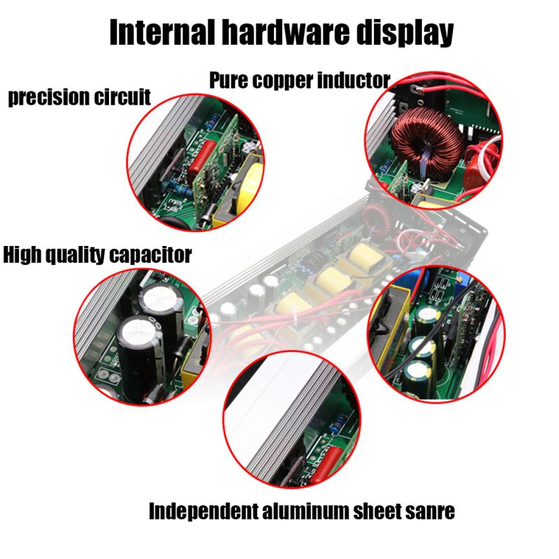 Pure Sine Wave Inverter 8000W 6000W Off-grid Solinverter Kompakt Design DC 12V/24V AC 110V/220V Høj Kvalitet