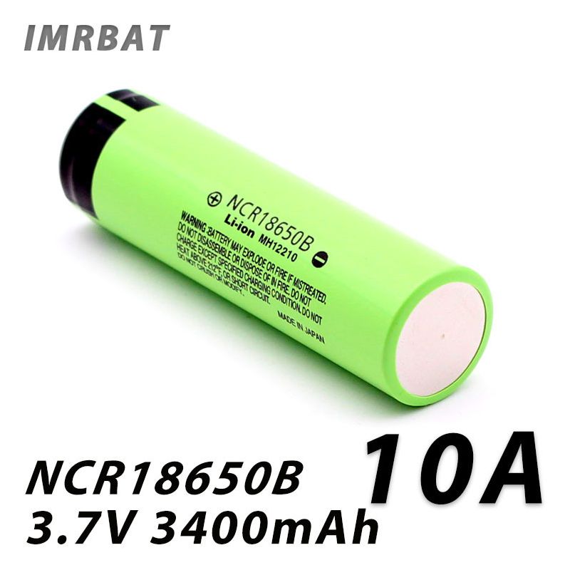 NCR18650B 3400mAh 18650 Li-Ion genopladeligt batteri