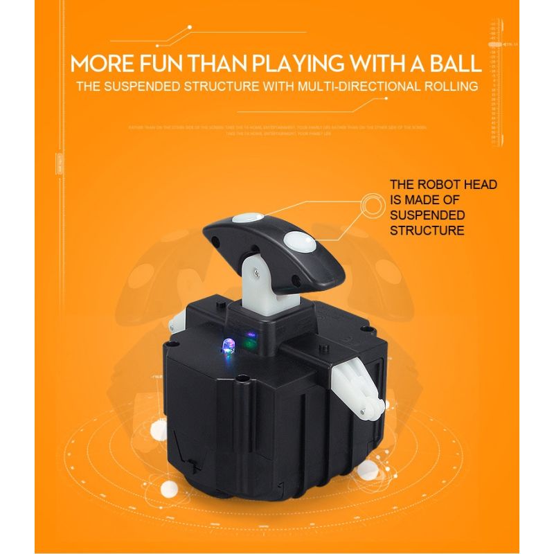 Oplev 2.4G BB-8 fjernbetjening robot intelligent actionfigur med 360° rotation gavelegetøj til børn Star Wars