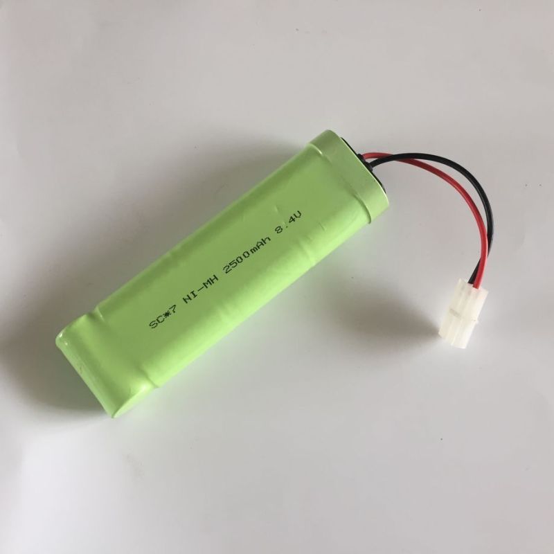 Oplev 8,4V genopladeligt batteri 2500mAh Ni-MH til legetøjsbil modelfly miljøvenligt uden hukommelseseffekt