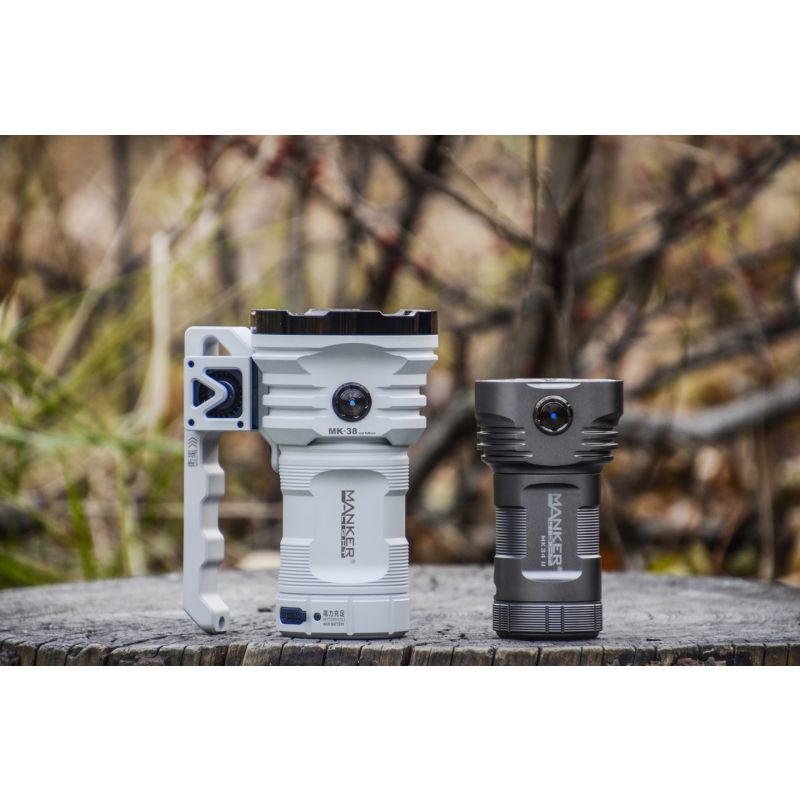 Manker MK38 LED-lommelygte 8x XHP70.2 41500 lumen multiformål håndholdt udendørs lys med lang rækkevidde