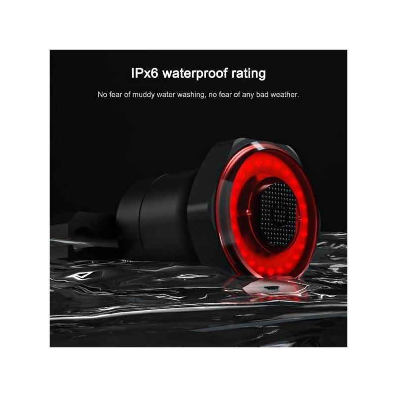 MEROCA MX2 cykelsikkerhedslys med smart sensor baglys automatisk lysaktivering holdbart letvægtsdesign