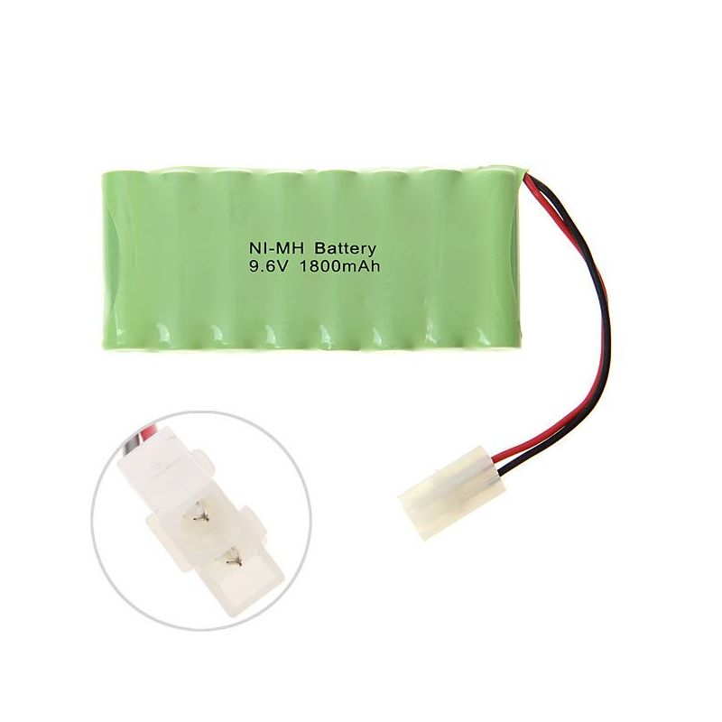 Kraftfuldt 9,6V AA genopladeligt batteri 1800mAh Ni-MH miljøvenligt batteri til legetøj høj kapacitet ydeevne