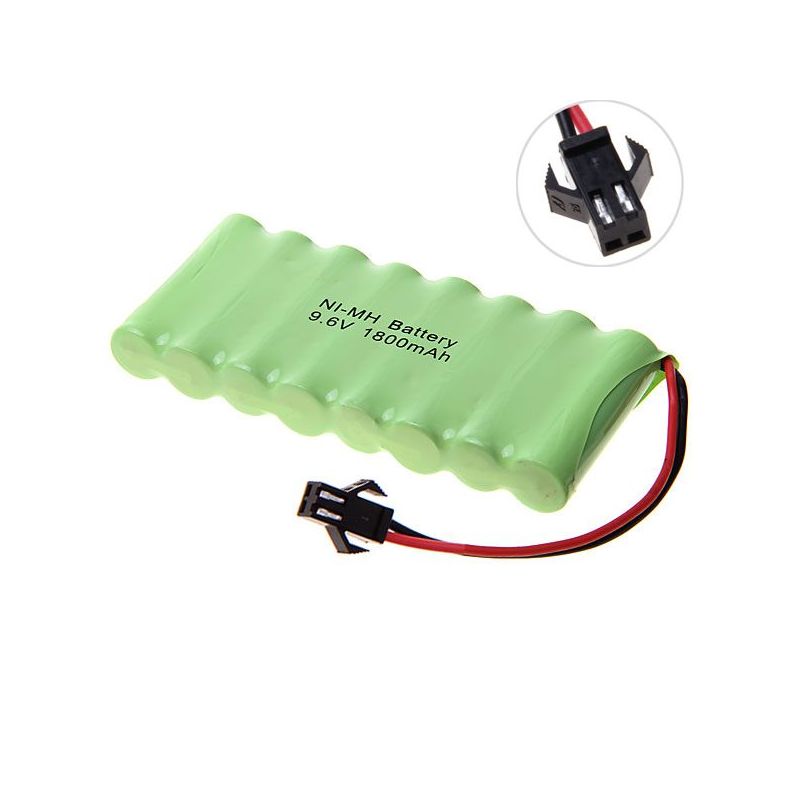 Langtidsholdbart 9.6V AA 1800mAh Ni-MH genopladeligt højkapacitets hobbybatteri til miljøvenlig energiløsning