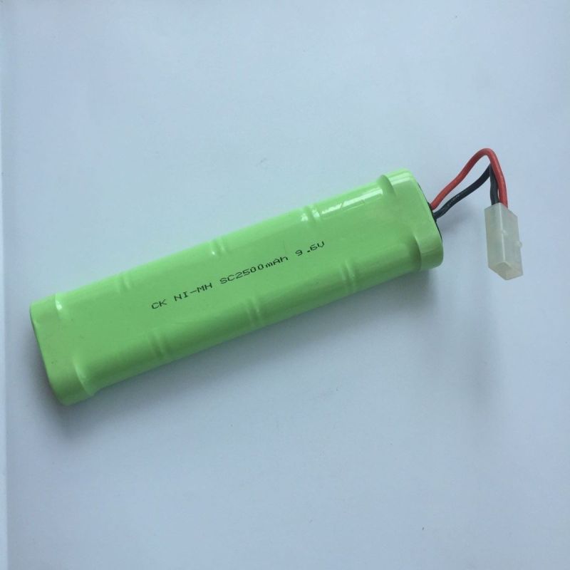 Oplev 9,6V SC*8 2500mAh Ni-MH genopladeligt batteri til RC bil legetøjsbil og modelfly miljøvenligt valg