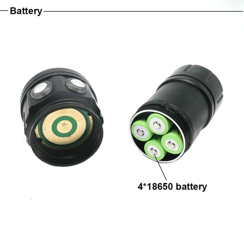 Udforsk havet med QH14 QH27 UV dykkerlampe 20000 lumens LED til natdyk holdbar vandtæt lys til koralrev