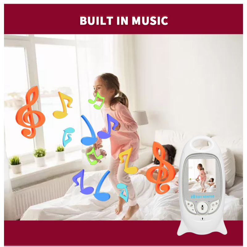 VB601 trådløs video babyalarm med natsyn og temperaturovervågning for ultimativ babysikkerhed og babykomfort