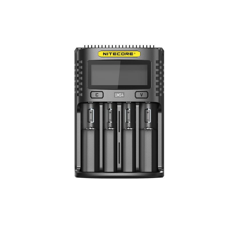 Nitecore UMS4 intelligent USB oplader fire-slot oplader med hurtig opladning til batterientusiaster