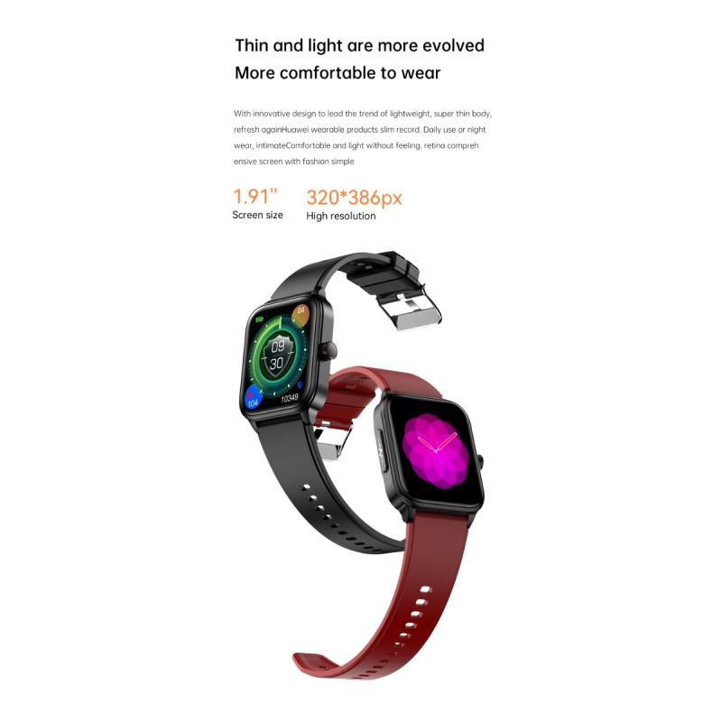 ET540 Smartwatch: Fitness Tracker m. Blodsukker, EKG, Blodtryk, Puls, Temp & Bluetooth Opkald