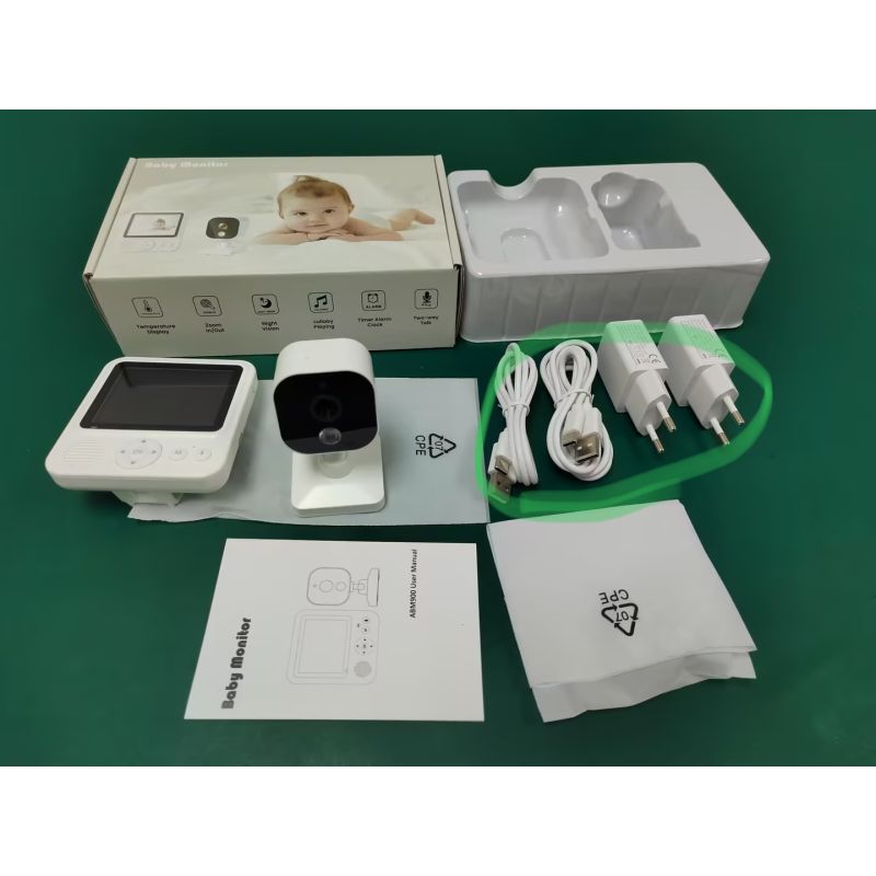 AMB900 video babyalarm 2,8 tommer 720P babykamera 4X zoom tovejs samtaleanlæg spædbørns overvågning