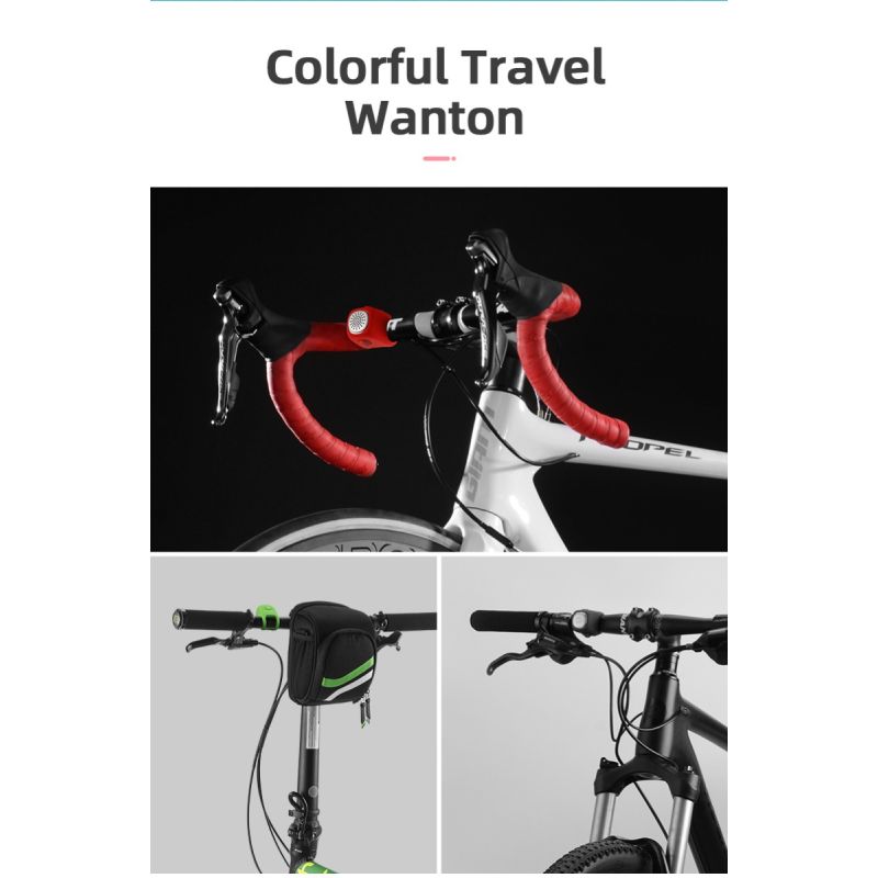 ROCKBROS elektrisk cykelklokke 110 dB horn regnfast MTB cykelstyr sikkerhed for sikker cykling og cykeltilbehør