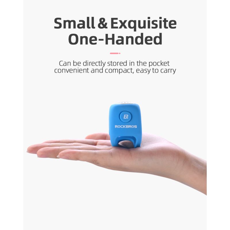 ROCKBROS elektrisk cykelklokke 110 dB horn regnfast MTB cykelstyr sikkerhed for sikker cykling og cykeltilbehør
