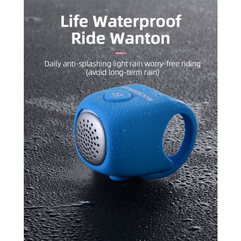 ROCKBROS elektrisk cykelklokke 110 dB horn regnfast MTB cykelstyr sikkerhed for sikker cykling og cykeltilbehør