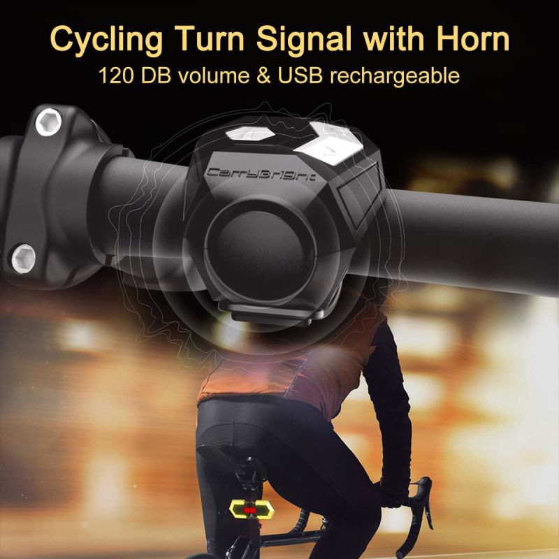Discover CarryBright CBX4 cykellys med horn og smart trådløs fjernbetjening vandtæt cykelsikkerhed alignVisibility