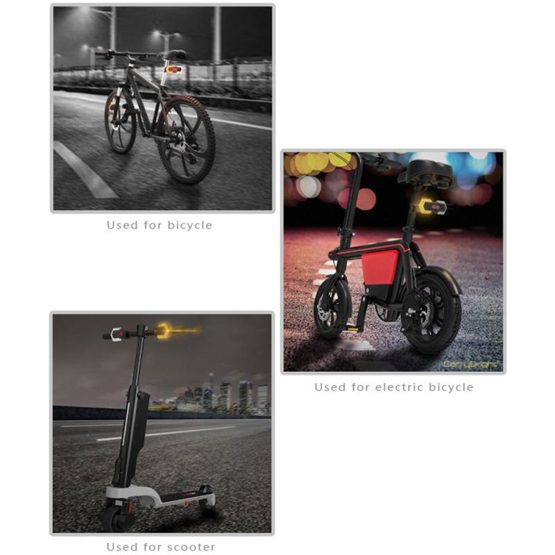Discover CarryBright CBX4 cykellys med horn og smart trådløs fjernbetjening vandtæt cykelsikkerhed alignVisibility