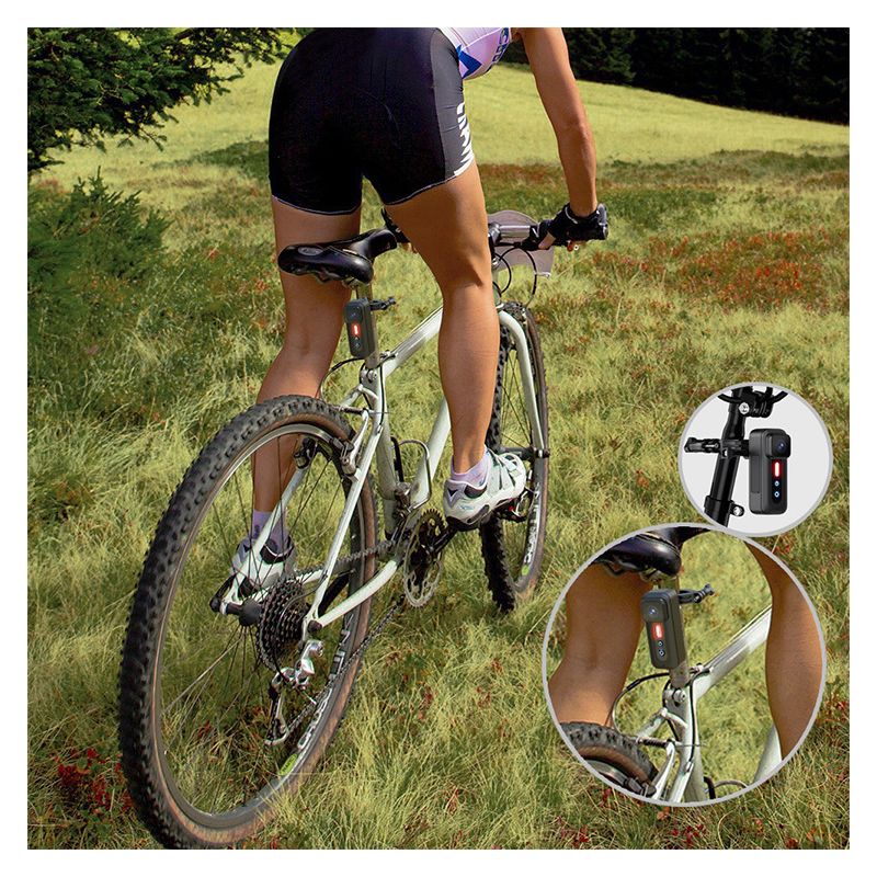 1080P Cykeloptager Cykelbaglygte Cykeltilbehør med HD Videooptagelse Perfekt til bycykling og Mountain Biking