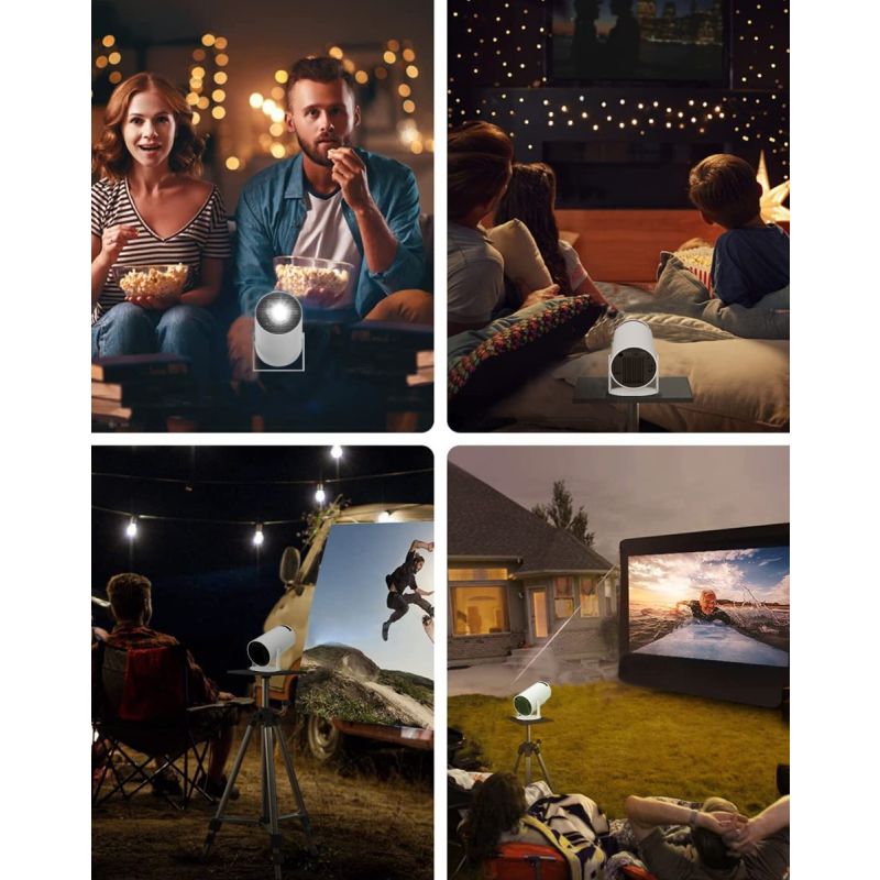 HY300 Android Projektor Smart Bærbar 1280x720P Wifi Projektor Perfekt til Film-aften og Hjemmebiooplevelse