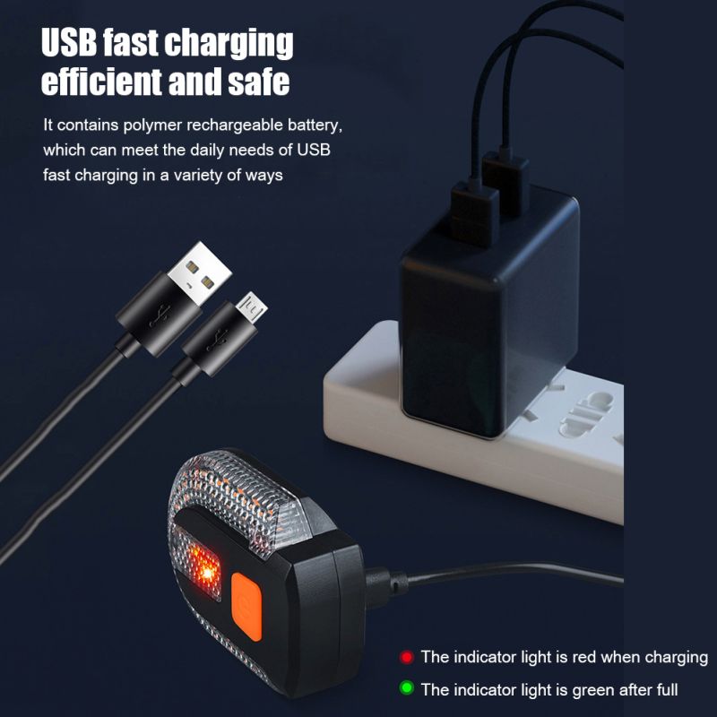 Cykel Blinklys Baglygte LED Cykellygte USB Genopladelig Trådløs Sikkerhed Synlighed Perfekt Cykeltilbehør