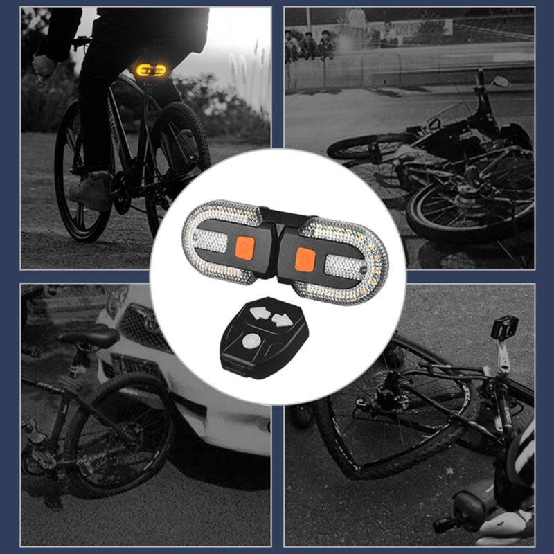 Cykel Blinklys Baglygte LED Cykellygte USB Genopladelig Trådløs Sikkerhed Synlighed Perfekt Cykeltilbehør