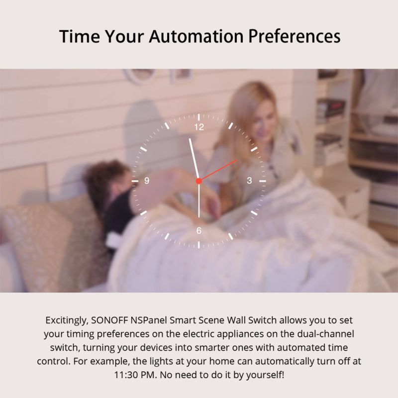 SONOFF NSPanel WiFi Scene Smart Switch til central styring i moderne hjem EU Touchskærm Alexa Google Home