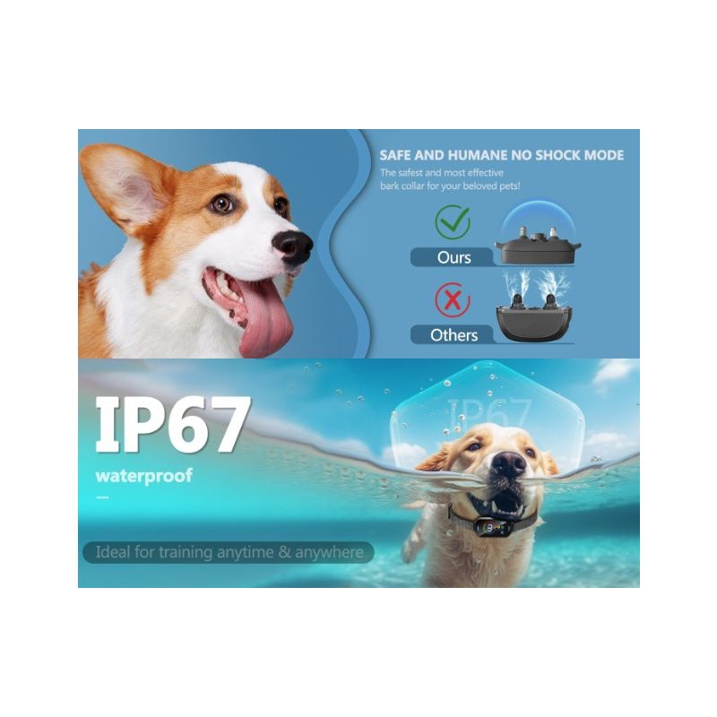 Forvandl din hundetræning med Petting Stop Enhed til Hunde intelligent elektrisk halsbånd anti-gø teknologi
