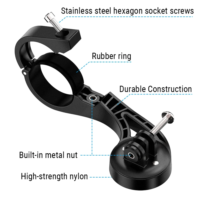 TOWILD AS90 Cykelstyrbeslag | Lygteholder & Computerholder til Garmin/Scosche | Letvægt, Alsidigt!