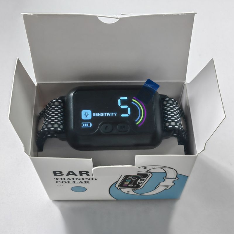 PuPoPan Smart Anti-gø Hundehalsbånd Vandtæt og Genopladelig til Effektiv Hundetræning og Human Gø-kontrol