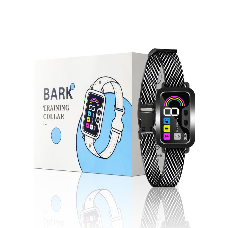 PuPoPan Smart Anti-gø Hundehalsbånd Vandtæt og Genopladelig til Effektiv Hundetræning og Human Gø-kontrol