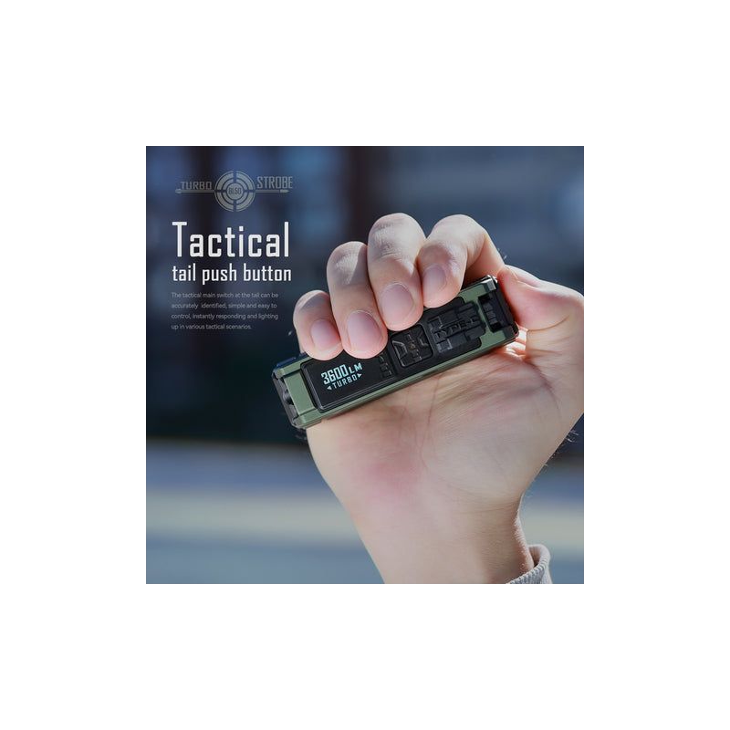 IMALENT BL50 3600 Lumens Type-C Genopladelig LED Lommelygte til Udendørseventyr Kompakt Design og OLED Display